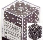 Dice Chessex Black Opaque 12mm D6, conjunto de 36
