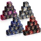Dice Set Open 40 unidades de 16 mm, jogos poliédricos D6 para jogos de tabuleiro
