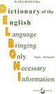 Dictionary english language bringing only necessary information