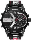 Diesel Mr. Daddy 2.0 Quartz Black Dial Relógio com pulseira de nylon preto para homens DZ7433 Original na caixa Original com NFe Diesel Mr. Daddy 2.0 Quartz Black Dial Relógio com pulseira de nylon preto para homens DZ7433 Original na caixa Original com NFe