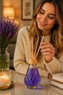 Difusor Ambientes Lavanda 100ml Aromatizador Ambiente Varetas Perfume Suave Relaxante Casa Decoração Frescor Duradouro