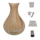 Difusor Aromaterapia Ultrassônico 400 ML Cromoterapia Led 7 cores Cor:Madeira Clara