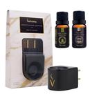 Difusor Aromatizador Elétrico Porcelana Via Aroma com Essencia Atenas e Barcelona