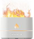 Difusor de ar flame, umidificador de névoa de 200 ml, óleo essencial portátil e silencioso para casa, escritório ou ioga BRANCO