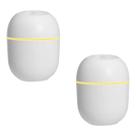 Difusor De Ar Mini Pequeno Usb Led Egg Aromatizador Kit 2 Un