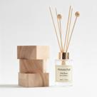 Difusor de junco Vietora Eud Oud Rose Scent 100mL com design de madeira