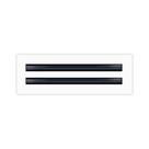Difusor de ranhura linear BUILDMART 12 ranhuras em alumínio branco Difusor de ranhura linear BUILDMART 12 ranhuras em alumínio branco