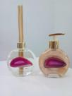 Difusor E Sabonete Ágata Rosa E Ouro Peônia 200 Ml