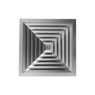 Difusor Quadrado 4 Vias 40 X 40 Cm Com Registro Simples