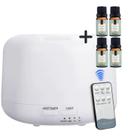 Difusor Umidificador de Ambiente Ultrassônico 7 Cores Led 300ml Com 4 Essências