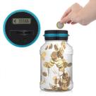 Digital Coin Counter Jar 1.5L Mini Banco de Poupança Inteligente