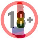 Dildo com Ventosa Glande Veias Saltada Arco Iris Gode NV Toys PE107