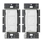 Dimmer Switch Lutron Caseta Smart Lighting 150 W branco, pacote com 2