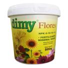 Dimy Fertilizante Flores 500g Nutrição para Plantas Floríferas Jardim