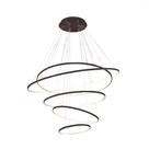 Dinamica Pendente Dcd015071 5 Aneis Led 160w 3000k Preto