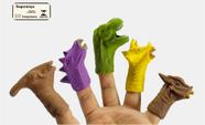Dino History Species Dedoches Mister Brinque Brinquedos Dinossauros para Encaixar nos Dedos Brincar