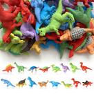 Dinosaur Erasers Kaemi, 32 peças, quebra-cabeça 3D, animal para crianças