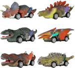 Dinosaur Toy Pull Back Cars, pacote com 6 brinquedos Dino pa