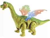Dinossauro Braquiossauro Dragão Brinquedo Criança Robô Com Asas Luzes Som e Anda