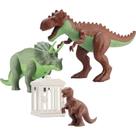 Dinossauro Brutal FURY com Jaula Dinossauros - Orange TOYS