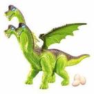 Dinossauro C/ 3 Cabeças E Asas Bota Ovo E Anda C Som E Luzes