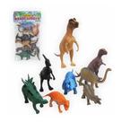 Dinossauro De Borracha Miniatura Brinquedo com 8 dinos