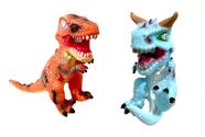 Dinossauro De Brinquedo Kit Coleção 2 Peças De Borracha Dino Dinossauro De Brinquedo Kit Coleção 2 Peças De Borracha Dino