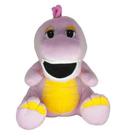 Dinossauro de Pelúcia Rosa 25 cm Antialérgico Dinossauro de Pelúcia Rosa 25 cm Antialérgico