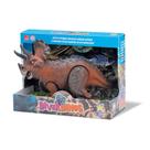 Dinossauro diver dinos - triceratops todo em vinil divertoys Dinossauro diver dinos - triceratops todo em vinil divertoys
