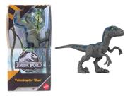 Dinossauro Jurassic World - Velociraptor Azul - 14 Cm MATTEL