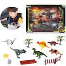 Dinossauro Kit 14 Pecas Borracha Para Crianças Brinquedo