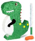 Dinossauro Pinata EnriQ para festa de aniversário infantil 44x33x9cm Dinossauro Pinata EnriQ para festa de aniversário infantil 44x33x9cm