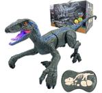 Dinossauro Recarregável Velociraptor Controle Remoto Luz Som Dinossauro Recarregável Velociraptor Controle Remoto Luz Som