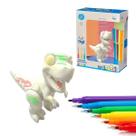 Dinossauro Rex Vinil Atóxico Para Colorir com Canetinha Macio Brinquedo Crianças Presentes Dinossauro Rex Vinil Atóxico Para Colorir com Canetinha Macio Brinquedo Crianças Presentes