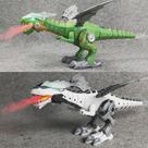 Dinossauro Robô com asas solta fumaça com luz e som.