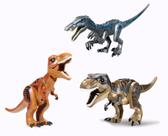 Dinossauro tiranossauro rex raptor bloco de montar