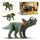 Dinossauro Triceratops 29cm Brinquedo Articulado Em Vinil