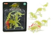 Dinossauros Animais Jurassicos Fossil Brilham Escuro 7pcs