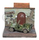 Diorama Jeep Willys S/capota Wwii Johnny Lightning 1/64 Diorama Jeep Willys S/capota Wwii Johnny Lightning 1/64