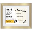 Diploma Frame Americanflat Legacy Collection Gold 11x14