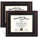 Diploma Frame Graduation Mall, 21 x 29,7 cm, preto sobre dourado