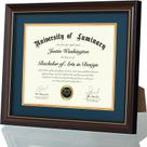 Diploma Frame Luminary Wood 27,9x35,6 cm com tapete de 21,6x27,9 cm