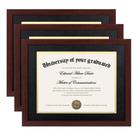 Diploma Frame upsimple 11x14 com vidro de alta definição, pacote com 3