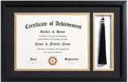 Diploma Frames ELSKER&HOME 11x17 com porta-borlas para 8,5x11 Diploma Frames ELSKER&HOME 11x17 com porta-borlas para 8,5x11