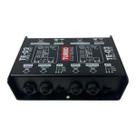 Direct Box Passivo Duplo Estéreo 2 Canais TE02 Turbo