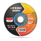Disco Abrasivo de Corte Aço Rush 115 x 1,0 x 22,23mm Embalagem com 50 Unidades WMax 5986212303 Kit