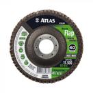 Disco Abrasivo Flap Com 115mm Grão 80 De Óxido De Alumínio - At24/80 - Atlas - Unitário Disco Abrasivo Flap Com 115mm Grão 80 De Óxido De Alumínio - At24/80 - Atlas - Unitário