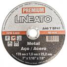 Disco Aco Inox Itambe 7''X1/16''X7/8'' Lineato 7467- Fino 1,6Mm ./ Kit Com 10 Peças