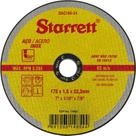 Disco Aco Inox Starrett - 7''X1/6''X7/8'' - Fino 1,6Mm - Dac180-24 - Kit C/12 Pecas