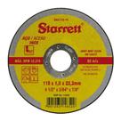 Disco corte 115,0mm (4.1/2 ) x 1,0 x f22 p/inox starrett dac115-14